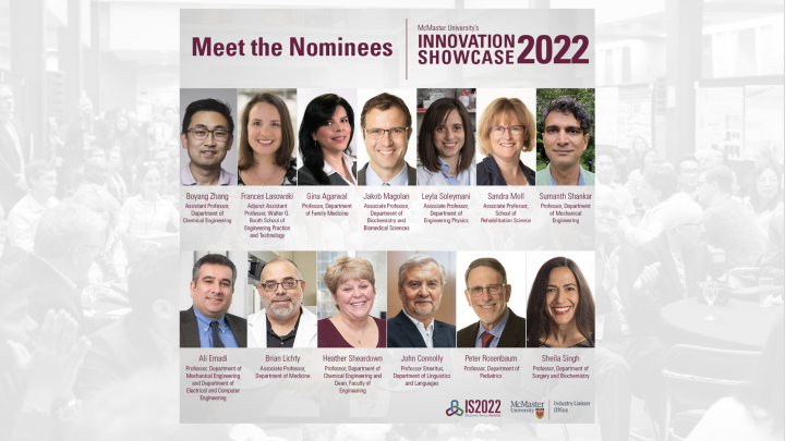 Meet the nominees of McMaster’s Innovation Showcase awards