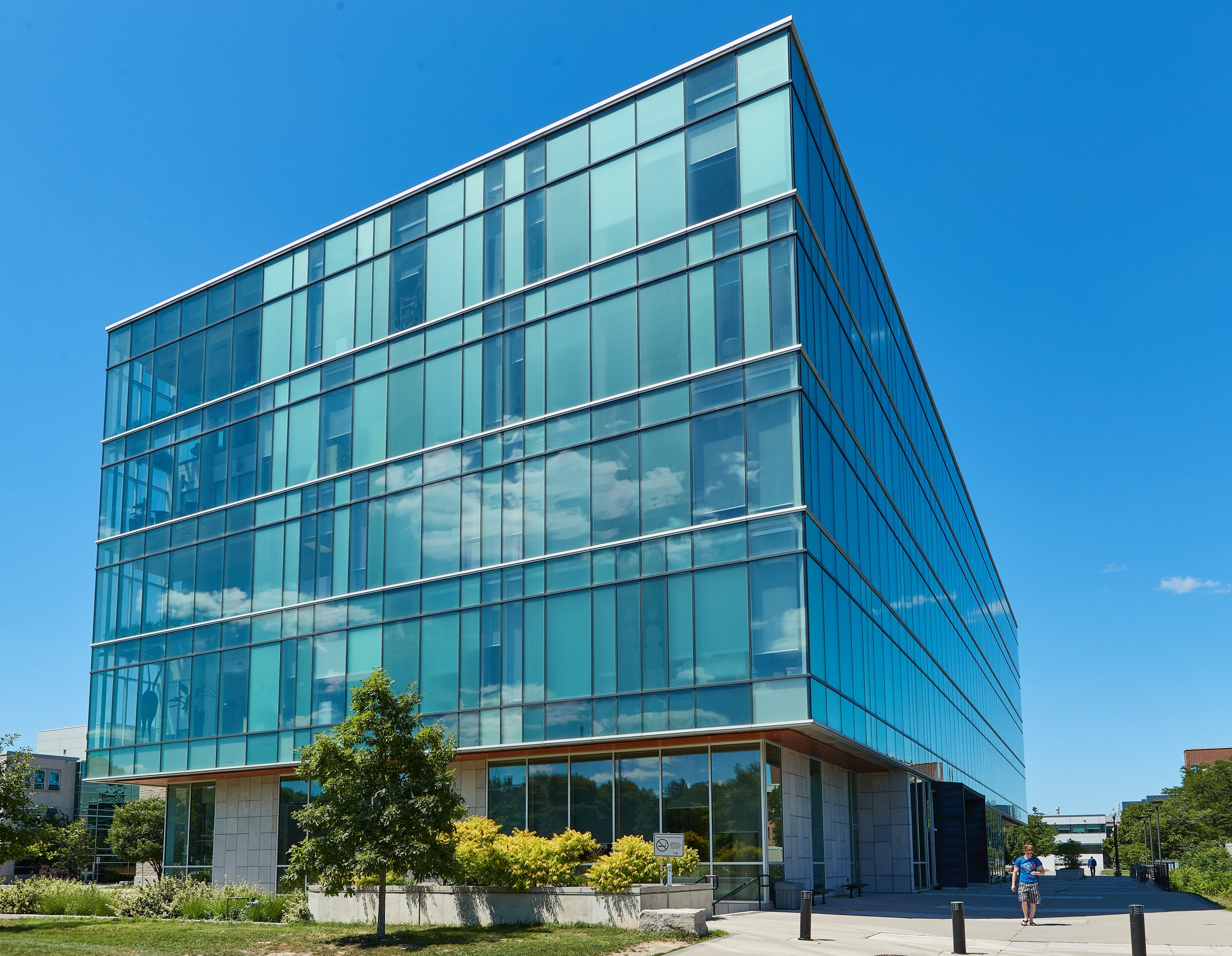 Exterior of the Engineering Technology Building.